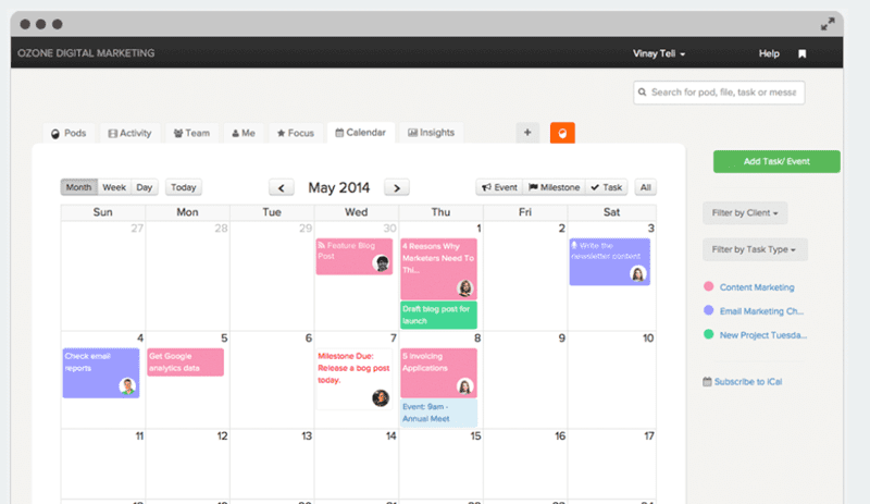 BrightPod - best content calendar tool