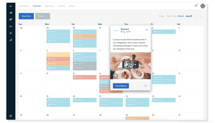 SkyWord - Freemium content calendar tool