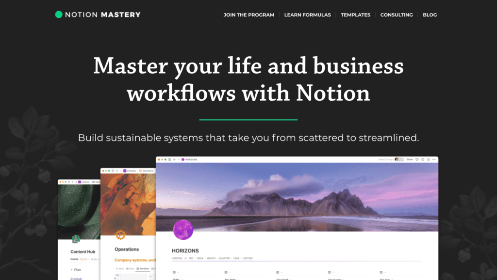 Marie Poulin's Notion Mastery Course Review